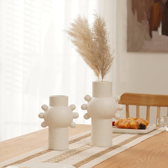 White Vase for Home Decor - Picture 3 of 4